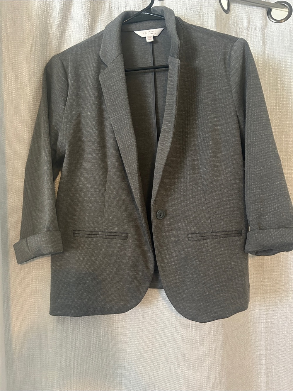 LC Lauren Conrad Charcoal Gray Women's Blazer